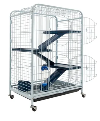 Productafbeelding van Jaula Tyrol 205594, geschikt voor knaagdieren, met wielen, van plastic, afmetingen 64 x 44 x 93 cm