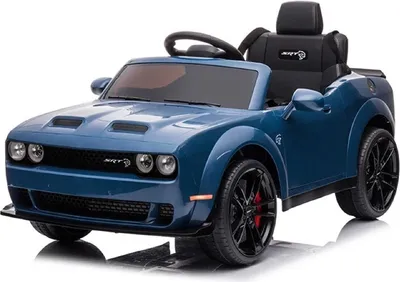 Produktbild von Kinder Elektroauto Dodge Challenger SRT, 2 Motoren+Sound+FB+LED blau
