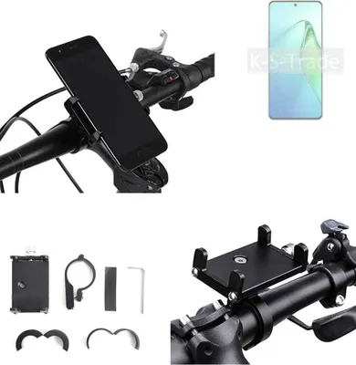 Produktbild von K-S-Trade Handyhalterung für das Fahrrad kompatibel mit Oppo Reno8 Pro+ Halter Lenkstange Fahrradhalterung Motorrad Bike Mount Befestigung Smartphone