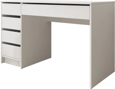Produktbild von MIRJAN24 Schreibtisch / Schminktisch Ada, Elegante Kosmetiktisch, Frisiertisch, Modern Schlafzimmer (Weiß)