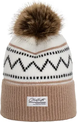 Produktbild von CHILLOUTS Ella Hat - Bommelmütze - Weiss - Einheitsgröße - Fleece Inside - Fake