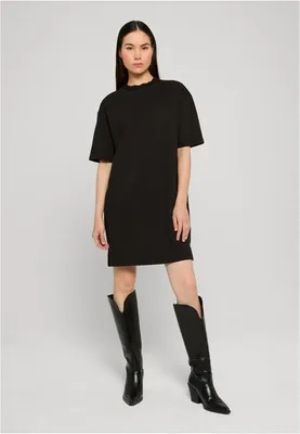 Produktbild von Urban Classics Kurzes Kleid Damen Ladies Structured Jersey Tee Dress schwarz XS