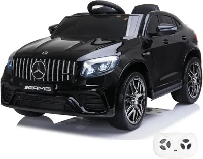 Produktbild von Kinder Elektroauto 12V - Mercedes GLC63s AMG - 1 bis 6 Jahre - mit Fernbedienung - Schwarz