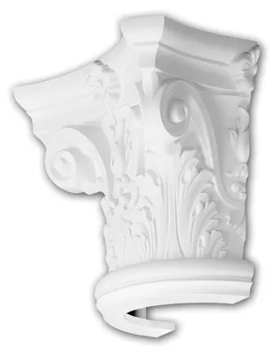 Image de Profhome 115001 Chapiteau de demi-colonne Colonne Élement décorative