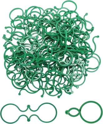 Produktbild von 100 wiederverwendbare Pflanzenclips zur Befestigung von Tomaten, Weinreben und Kletterpflanzen im Gewächshaus und Garten