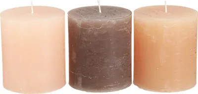 Produktbild von Elegante durchgefärbte Stumpenkerzen für Dekoration und festliche Anlässe, 12 Stück