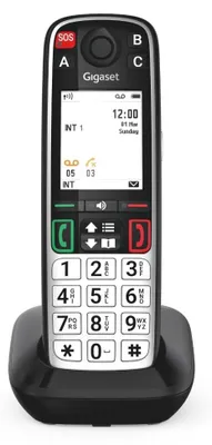 Produktbild von Gigaset Easy 520 Seniorentelefon mit SOS-Notruf, Direktwahltasten, Schwarz