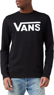 Image de Hommes Vans MN VANS CLASSIC LS Noir/Blanc Crewneck - L