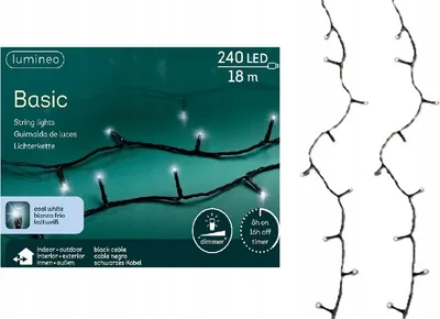 Produktbild von Weihnachtsbaumbeleuchtung kaltweiß LED 240 Dioden 18m