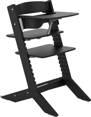 Produktbild von GEUTHER NALA Baby- & Kinderhochstuhl Schwarz| inkl. Tisch | Holz (Gummibaum) | Ab Geburt | Mitwachsend bis 90 kg | DIN EN 14988:2017 |