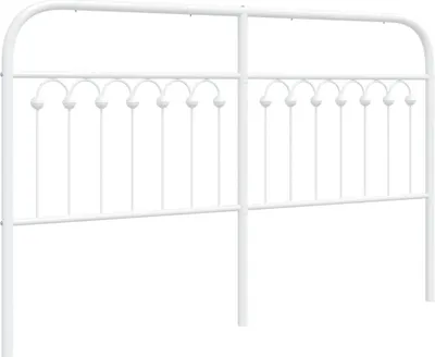 Produktbild von vidaXL Ersatz-Kopfteil Metall Weiß 150 cm