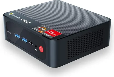 Produktbild von AMD Ryzen 5 5560U (6C/12T, bis zu 4,0 GHz), SER5 Mini Computer Wi11 Pro, 16G DDR4 RAM/500G M.2 NVME SSD, drei Displays, DP1.4, HDMI, USB3.0, WiFi6, BT