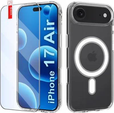 Immagine prodotto di Custodia magnetica trasparente per iPhone 17 Air | MAGSAFE CASE | + vetro