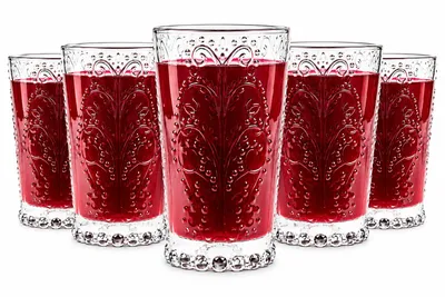 Obrázek produktu pro 6 sklenic na pití s reliéfem 350ml sklenice na koktejly sklenice na džus sklenice na červené víno sklenice na bílé víno