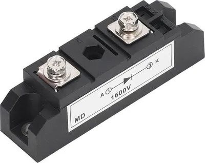 Produktbild von Diodengleichrichtermodul 100A 1600V 2-poliger Brückengleichrichter - Kupferplattenkühlung - Kompakte Größe - Einfacher Anschluss - Batterieladung.