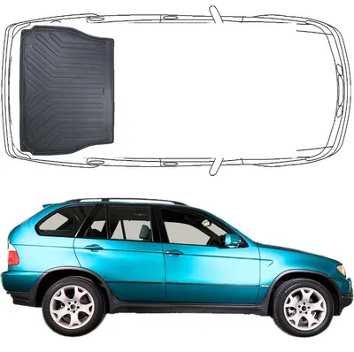 Produktbild von Trimak BMW X5 (E53) 1.Gen. 1999 - 2006 Kofferraummatte Kofferraumwanne