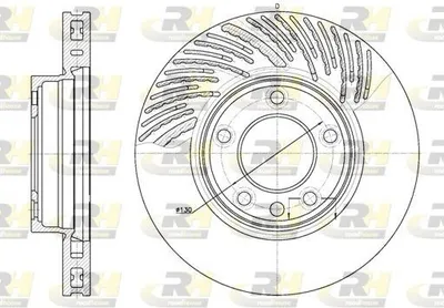 Produktbild von ROADHOUSE Bremsscheibe Vorne Links Vorne für VW Touareg (7LA, 7L6, 7L7) 330mm 6773.10