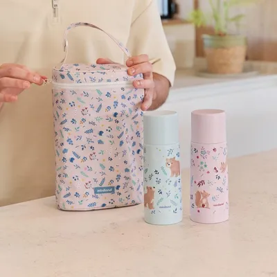 Immagine prodotto di Miniland Thermos per bambini in acciaio inossidabile Dreamland 350 ml - orsacchiotti