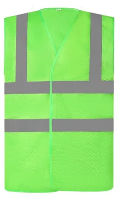 Productafbeelding van Yoko - "Cool" reflecterende veiligheidsvest, open model, uniseks, voor heren/dames, model LT6052 (XXL) (Limone)