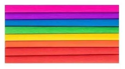 Image de Papier crêpé 25 x 200 cm, assortiment de couleurs (8 pièces) - GDD
