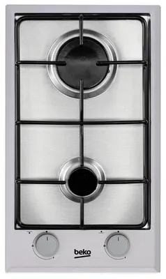 Immagine prodotto di Piano cottura a gas, BEKO HDCG32220FX, 2 fuochi, 30 cm, acciaio inossidabile