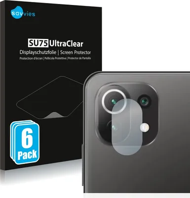 Produktbild von 6x Für Xiaomi Mi 11 Lite 5G (NUR Kameraschutz) Schutzfolie Savvies Displayschutz Display Schutz Folie Klar Transparent