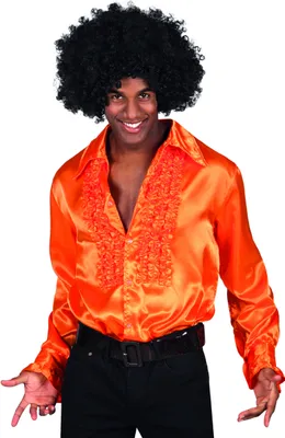 Produktbild von Schlagerstar Rüschenhemd orange Größe: L