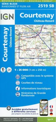 Zdjęcie produktu dla Courtenay. Mapa w skali 1:25 000