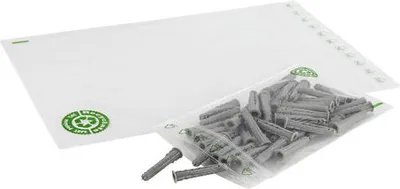 Produktbild von 100x Druckverschlussbeutel 180 x 250 mm 50 my mit 30 % recyceltem rLDPE