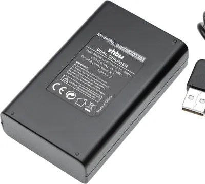 Produktbild von vhbw Dual USB Ladegerät kompatibel mit Canon IXUS 95 IS Kamera/Akku - Ladeschale, Ladeanzeige, 4,2 V