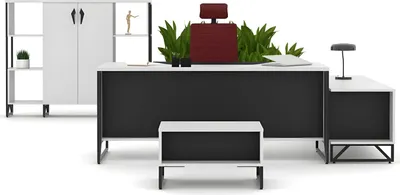 Produktbild von Arbeitszimmer Set Schreibtisch Büroschrank Sideboard Couchtisch Büromöbel