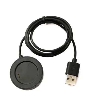 Produktbild von SYSTEM-S USB 2.0 Kabel 100 cm Ladestation für Realme Watch T1 RMW2102 in Schwarz