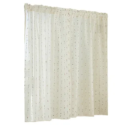 Produktbild von 1er pack Boho Vorhang, Durchscheinend Kurze Gardinen, Stangentasche, 100x200cm