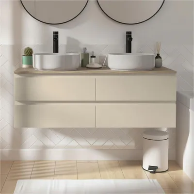 Immagine prodotto di Mobile bagno sospeso Sorrento da 120 cm con doppio lavabo