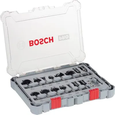 Produktbild von PRO Fräsersatz gemischt, Schaft 1/4", 15-tlg