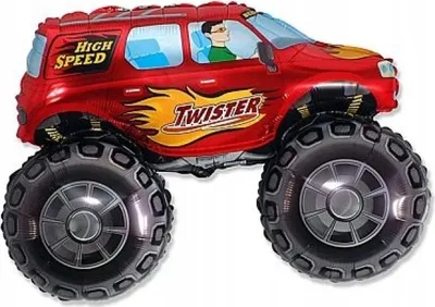 Immagine prodotto di Palloncino in foil 14" FX "TWISTER Car" rosso 1 pz.