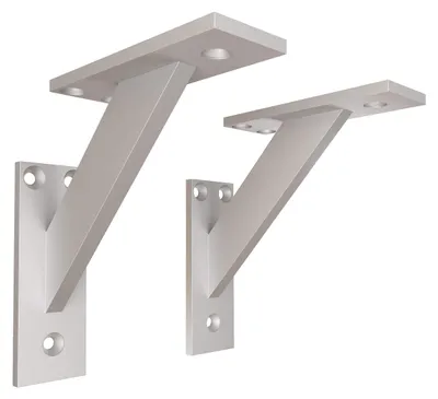 Immagine prodotto di Omgoods - Set di 2 supporti a parete in alluminio per mensole pesanti