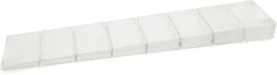 Produktbild von 10x sossai Möbelkeile mit Soll-Bruchstelle in Transparent Unterlegkeile Ausgleichskeile