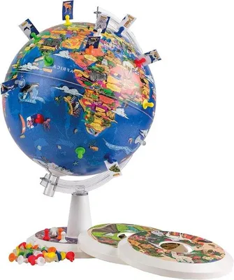 Produktbild von 26cm Weltkugel, pädagogisch, visuell, mit Sicherheitssaugnäpfen