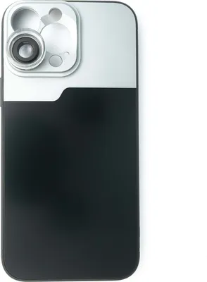 Produktbild von SYSTEM-S Makro Linse 30x Mikroskop Filter mit Hülle in Schwarz für iPhone 13 Pro Max