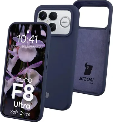 Produktbild von Silikon Handyhülle für Xiaomi POCO F8 Ultra, Bizon Soft Case, Dunkelblau