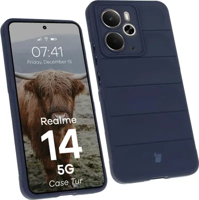 Produktbild von Robuste Handyhülle für Realme 14 5G, Bizon Case Tur, Dunkelblau