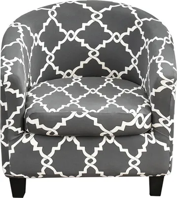 Obrázek produktu pro 2 kusy Stretch Couch Cover Printed Club Chair Cover Geometrický vzor Tub Chair Cover, velká lucerna