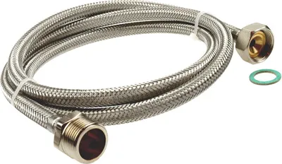 Produktbild von SFX® Waschmaschinenschlauch Verlängerung DN8 - 3/4'ÜM x 3/4'AG Edelstahl Panzerschlauch, Länge:150 cm