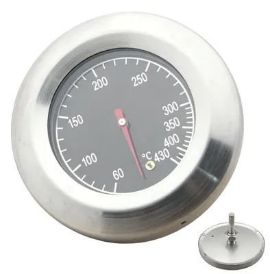 Obrázok produktu pre Grilovací teplomer 60-430℃, pre grilovanie, nehrdzavejúca oceľ, strieborný