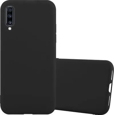 Obrázek produktu pro Cadorabo Case for Samsung Galaxy A70 / A70s Protective Cover in Black Pouzdro na mobilní telefon TPU Silicone Case Cover