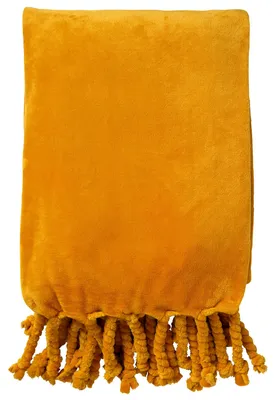 Produktbild von Dutch Decor Wohndecke Flanell-Fleece Florijn 150x200 cm Gelb