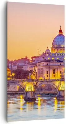 Produktbild von Bild auf Leinwand - Leinwandbild - Rom Italien Basilika Geschichte - 65x120cm - Wand Bild - Wanddeko - Leinwanddruck - Bilder - Kunstdruck - Leinwand bilder - Wandkunst - PA65x120-2704