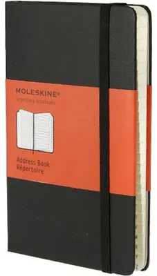 Immagine prodotto di Moleskine 9788883701016 Rubrica MOLESKINE, P/A6, a righe, copertina rigida, nero
