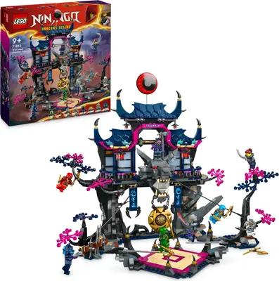 Produktbild von LEGO NINJAGO Wolfsmasken-Dojo, Ninja-Spielzeug mit 8 Mini-Figuren inkl. Kai, Nya, Lloyd und Zane, großes Set für Kinder, actionreiches Geschenk für Jungs und Mädchen ab 9 Jahren 71813